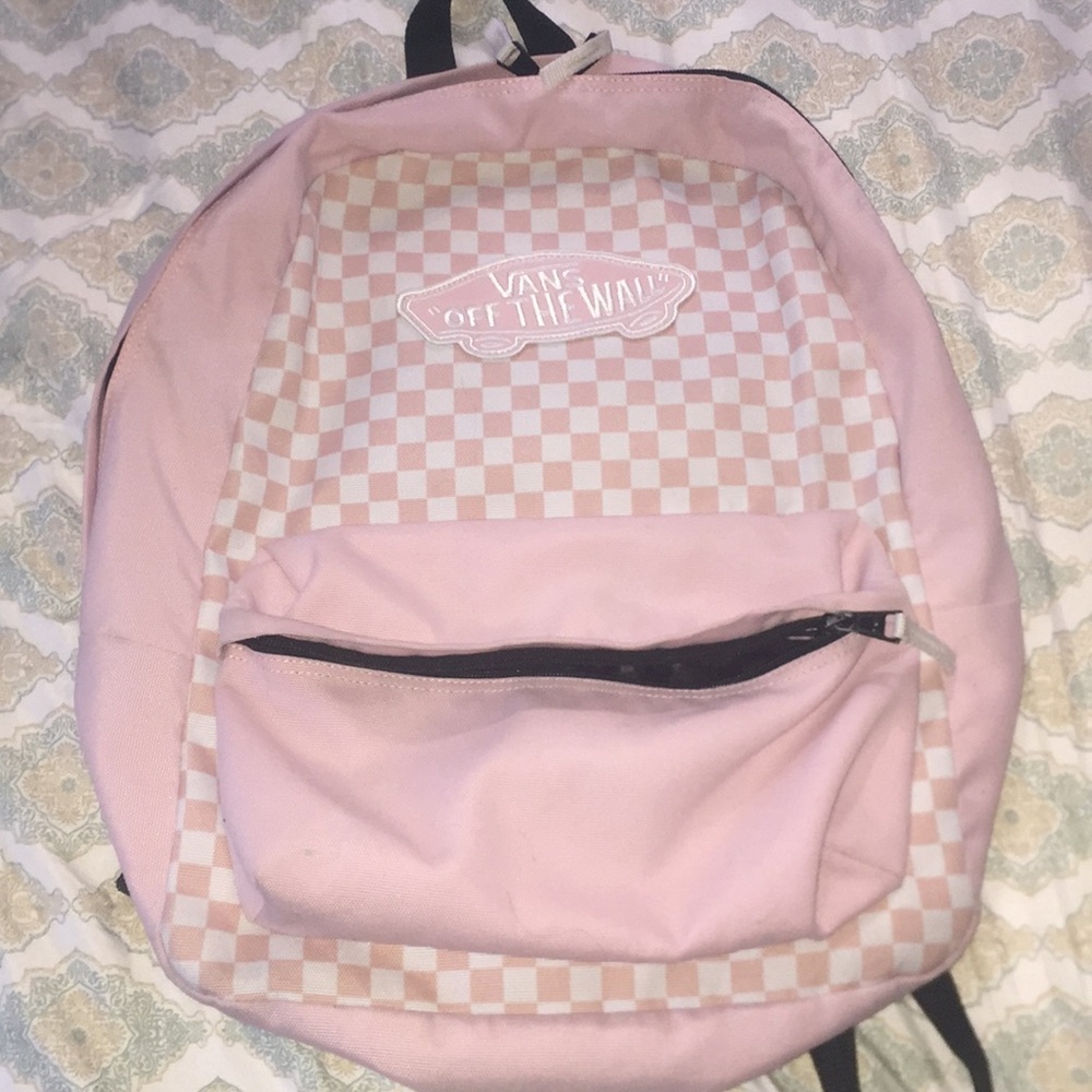 Pink checkers Vans Backpack